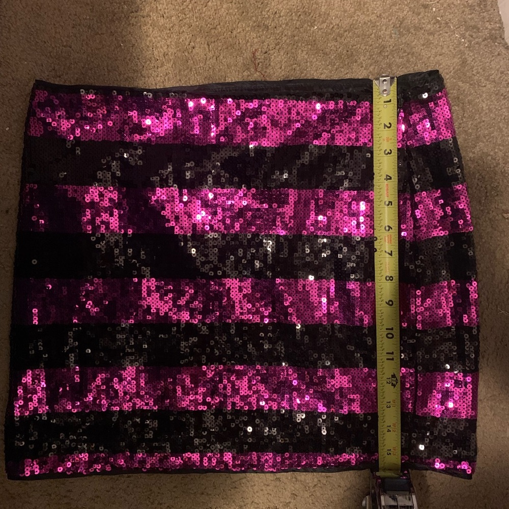 Forever 21 mini skirt  purple and black striped